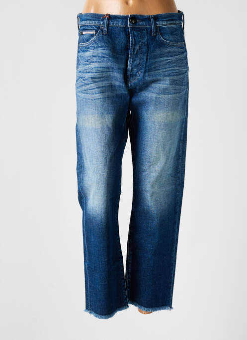 Blugi cu croială dreaptă albastru DONOVAN femeie