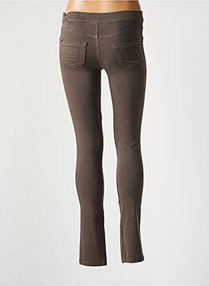 Pantalon slim talie elastică mărime normală gri YERSE femeie
