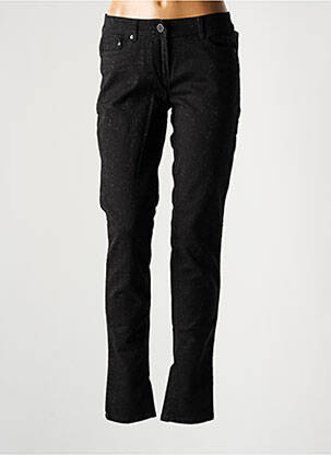 Pantalon slim elasticitate mărime normală negru SANDWICH femeie