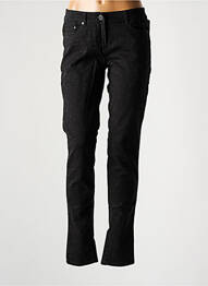 Pantalon slim elasticitate mărime normală negru SANDWICH femme