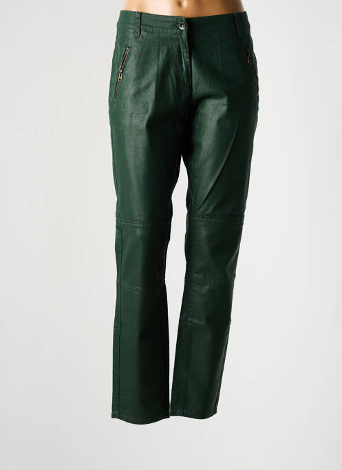 Pantalon drept elasticitate mărime normală verde SANDWICH femme