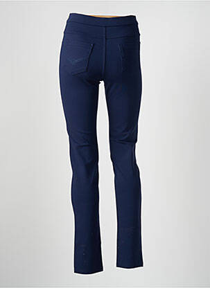 Pantalon slim elasticitate talie înaltă albastru BARILOCHE femeie