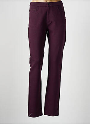 Pantalon slim talie înaltă talie înaltă violet BARILOCHE femeie