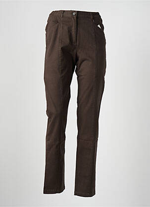 Pantalon slim maro MAT DE MISAINE femeie