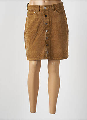 Fustă scurtă maro KALISSON femeie