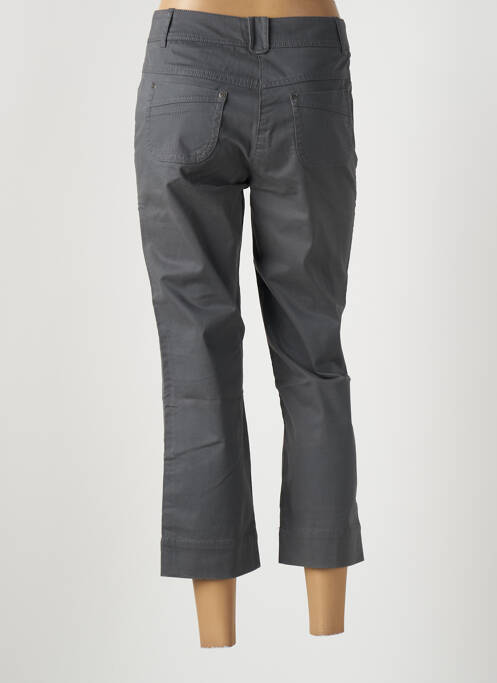 Pantalon trei sferturi țesătură poplin mărime normală gri MAT DE MISAINE femme