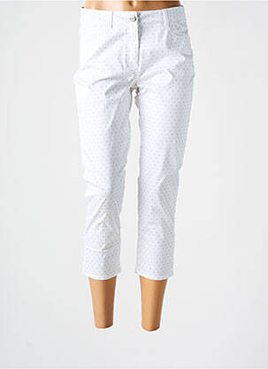 Pantalon trei sferturi alb MAE MAHE femeie