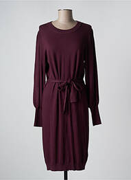 Rochie midi mâneci lungi mâneci lungi violet KAFFE femeie