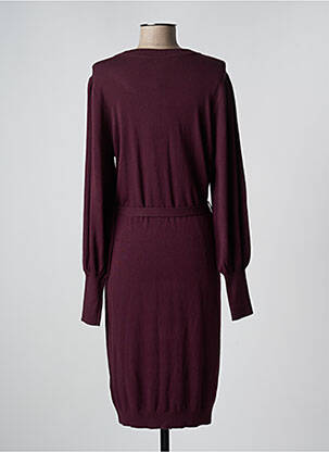 Rochie midi mâneci lungi mâneci lungi violet KAFFE femeie