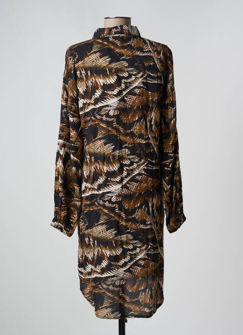 Rochie midi maro KAFFE femeie