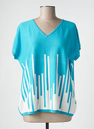 Pulover albastru CHARMING SMILE femeie