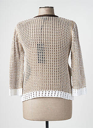 Vestă cu mâneci lungi bej TRICOT CHIC femeie