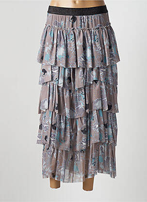 Fustă lungă maro #62869 femeie