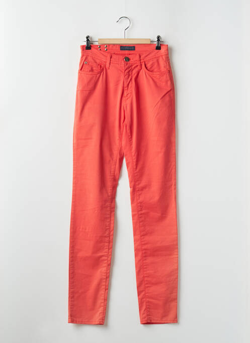 Pantalon slim portocaliu TRUSSARDI JEANS femeie