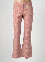 Pantalon evazat bej SEE THE MOON femeie
