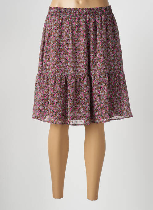 Fustă midi maro KAFFE femeie