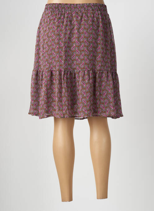 Fustă midi maro KAFFE femeie