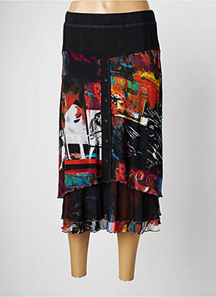 Fustă midi negru S.QUISE femeie