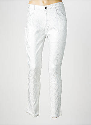 Pantalon slim elasticitate mărime normală argintiu X-MAX femeie