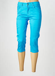 Pantalon trei sferturi elasticitate mărime normală albastru X-MAX femme