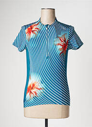 Tricou elasticitate mâneci scurte albastru CMP femeie