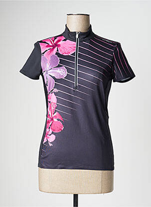 Tricou elasticitate mâneci scurte negru CMP femeie