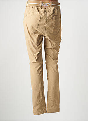 Pantalon slim talie elastică mărime normală bej LOOKING FOR WILD femeie