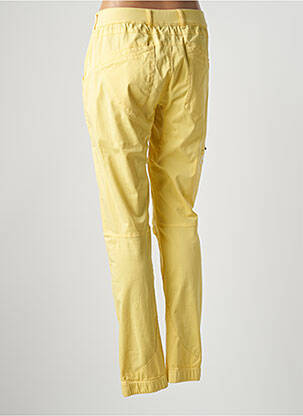 Pantalon slim talie elastică mărime normală galben LOOKING FOR WILD femeie