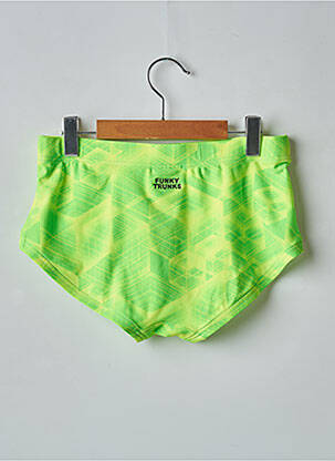 Slip de baie efect material satinat verde FUNKY TRUNKS bărbat