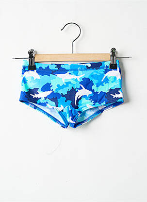 Slip de baie efect material satinat albastru FUNKY TRUNKS băiat