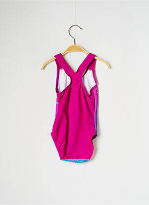Costum de baie dintr-o singură piesă țesătură satinată violet SPEEDO fată