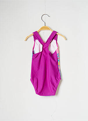 Costum de baie dintr-o singură piesă țesătură satinată violet SPEEDO fată