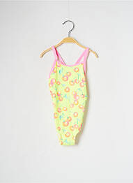 Costum de baie dintr-o singură piesă țesătură satinată galben FUNKITA fille