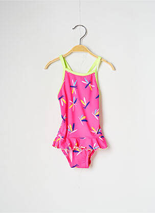 Costum de baie dintr-o singură piesă țesătură satinată roz FUNKITA fată