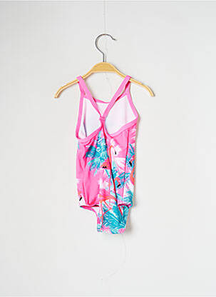 Costum de baie dintr-o singură piesă imprimeu tie and dye roz FUNKITA fată