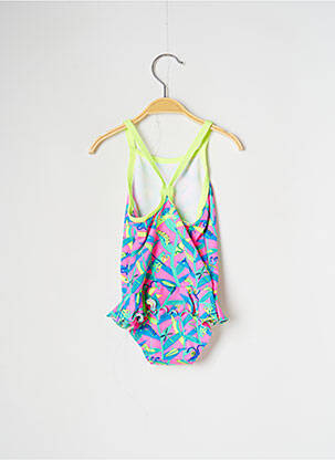 Costum de baie dintr-o singură piesă țesătură satinată roz FUNKITA fată