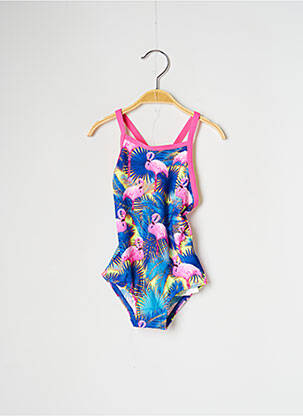 Costum de baie dintr-o singură piesă imprimeu tie and dye albastru FUNKITA fată