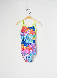 Costum de baie dintr-o singură piesă țesătură satinată albastru FUNKITA fille