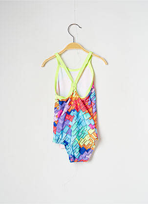 Costum de baie dintr-o singură piesă țesătură satinată albastru FUNKITA fată