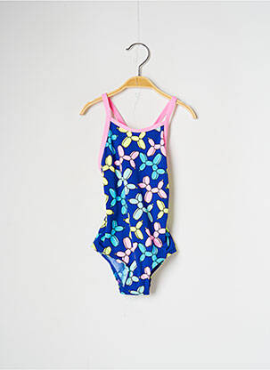 Costum de baie dintr-o singură piesă țesătură satinată albastru FUNKITA fată