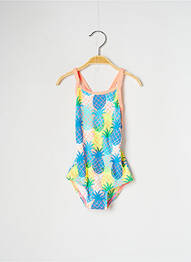 Costum de baie dintr-o singură piesă țesătură satinată albastru FUNKITA fille