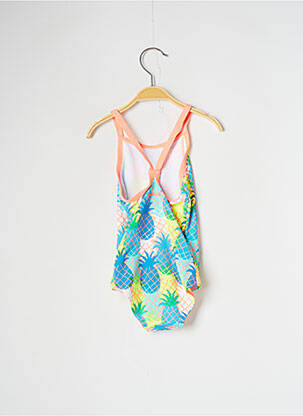 Costum de baie dintr-o singură piesă țesătură satinată albastru FUNKITA fată