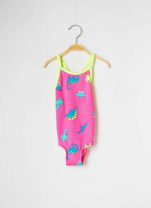 Costum de baie dintr-o singură piesă roz FUNKITA fată