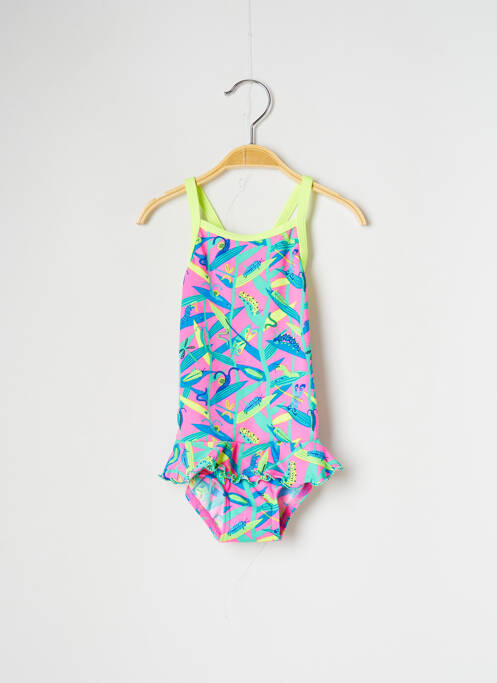 Costum de baie dintr-o singură piesă roz FUNKITA fată