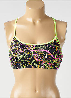 Sutien de costum de baie elasticitate top sutien tip racerback negru FUNKITA femme