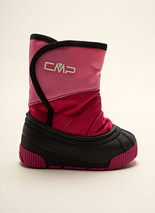 Botine/ghete material neted vârf rotund roz CMP fată