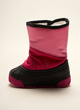 Botine/ghete material neted vârf rotund roz CMP fată