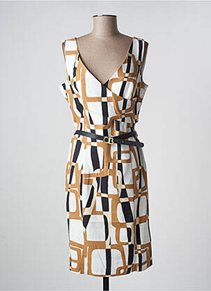 Rochie midi fără mâneci fără mâneci bej CAROLINE BISS femme