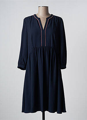 Rochie midi mâneci 3/4 mâneci 3/4 albastru TOMMY HILFIGER femeie