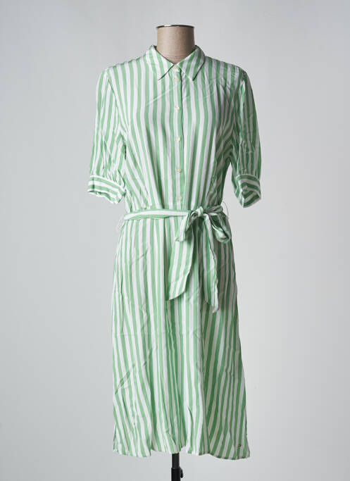 Rochie midi verde TOMMY HILFIGER femeie